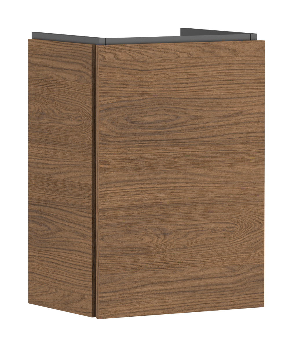 Picture of HANSGROHE Xilesa E Vanity unit 430/330 for handrinse basin, door hinge left #54245550 - Cashmere Oak
