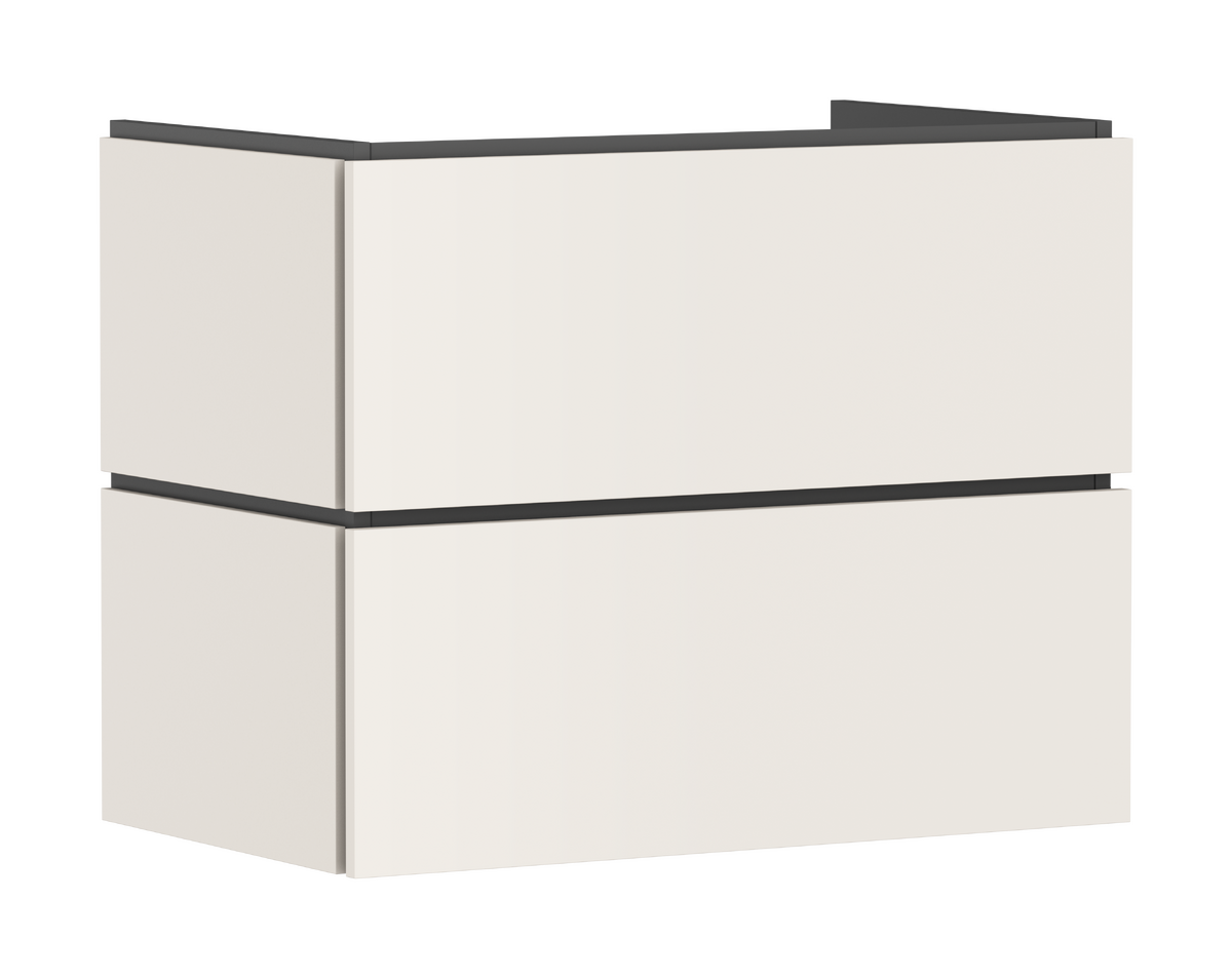 Picture of HANSGROHE Xilesa E Vanity unit 780/470 with 2 drawers PushOpen for wash basin #54296780 - Sand Matt Beige