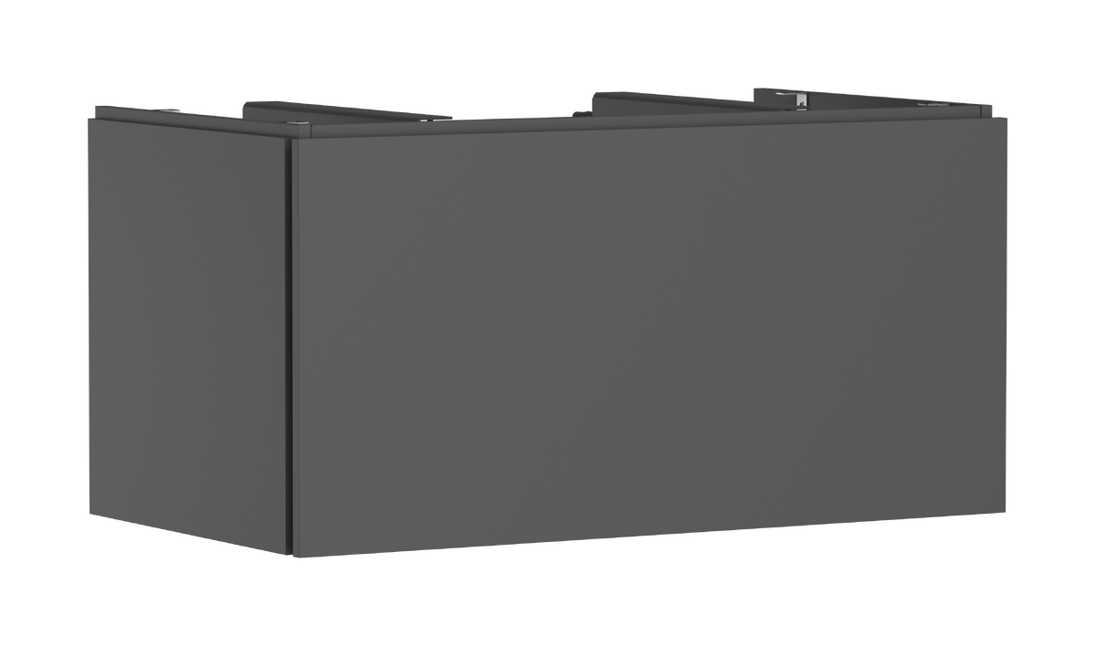 Picture of HANSGROHE Xilesa E Vanity unit 980/550 with 1 drawer for consoles for wash bowl/countertop basin ground #54266760 - Slate Matt Grey