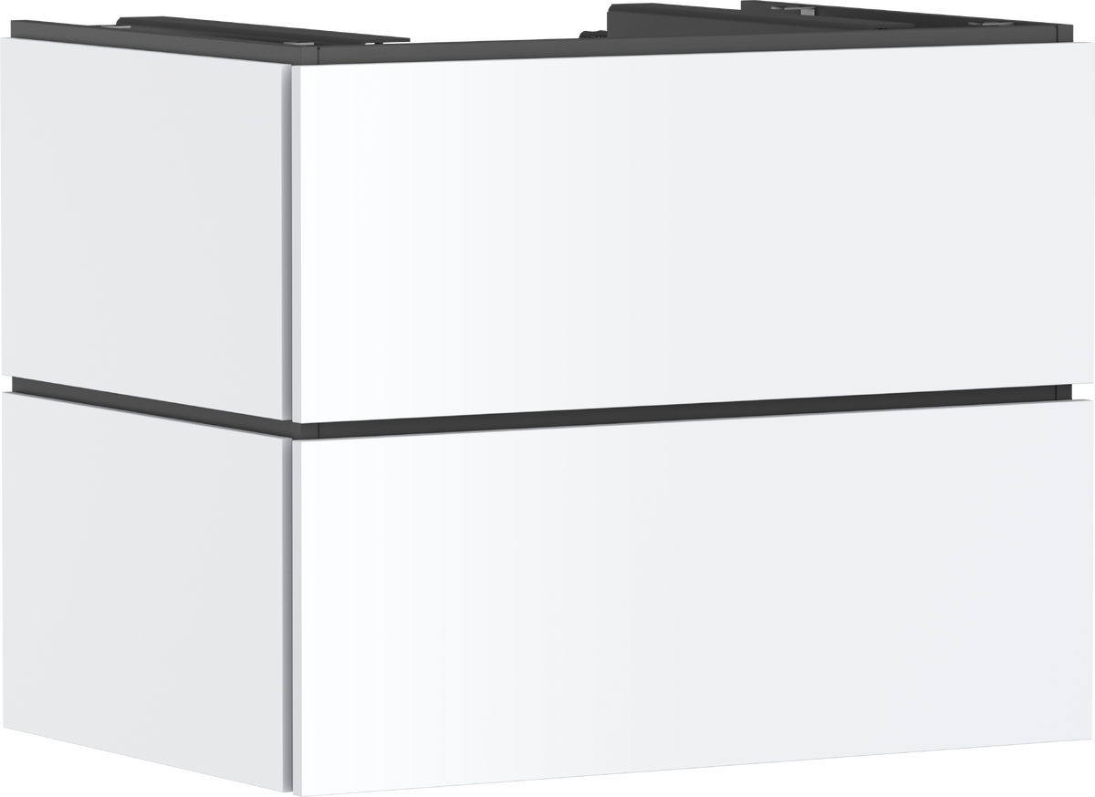 Picture of HANSGROHE Xilesa E Vanity unit 780/550 with 2 drawers for consoles for wash bowl/countertop basin ground #54299700 - Matt White