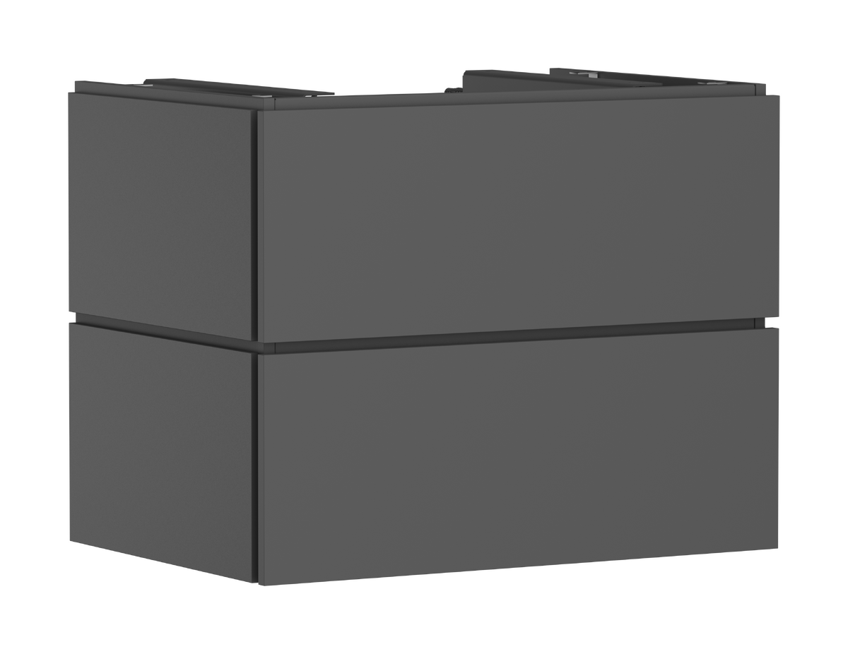 Picture of HANSGROHE Xilesa E Vanity unit 780/550 with 2 drawers for consoles for wash bowl/countertop basin ground #54299760 - Slate Matt Grey