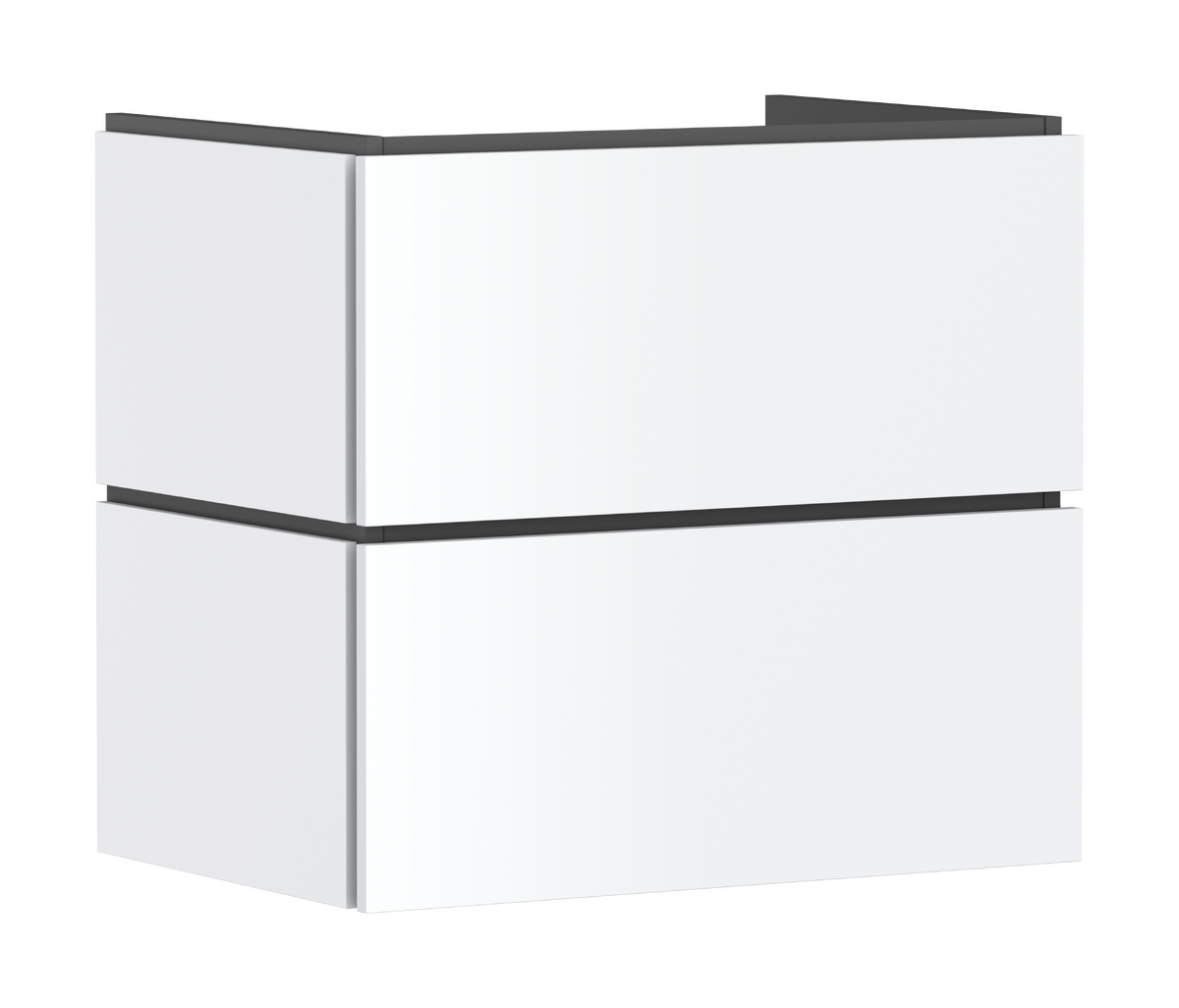 Picture of HANSGROHE Xilesa E Vanity unit 680/470 with 2 drawers PushOpen for wash basin #54295700 - Matt White