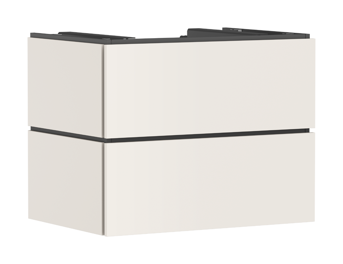 Picture of HANSGROHE Xilesa E Vanity unit 780/550 with 2 drawers for consoles for wash bowl/countertop basin ground #54299780 - Sand Matt Beige