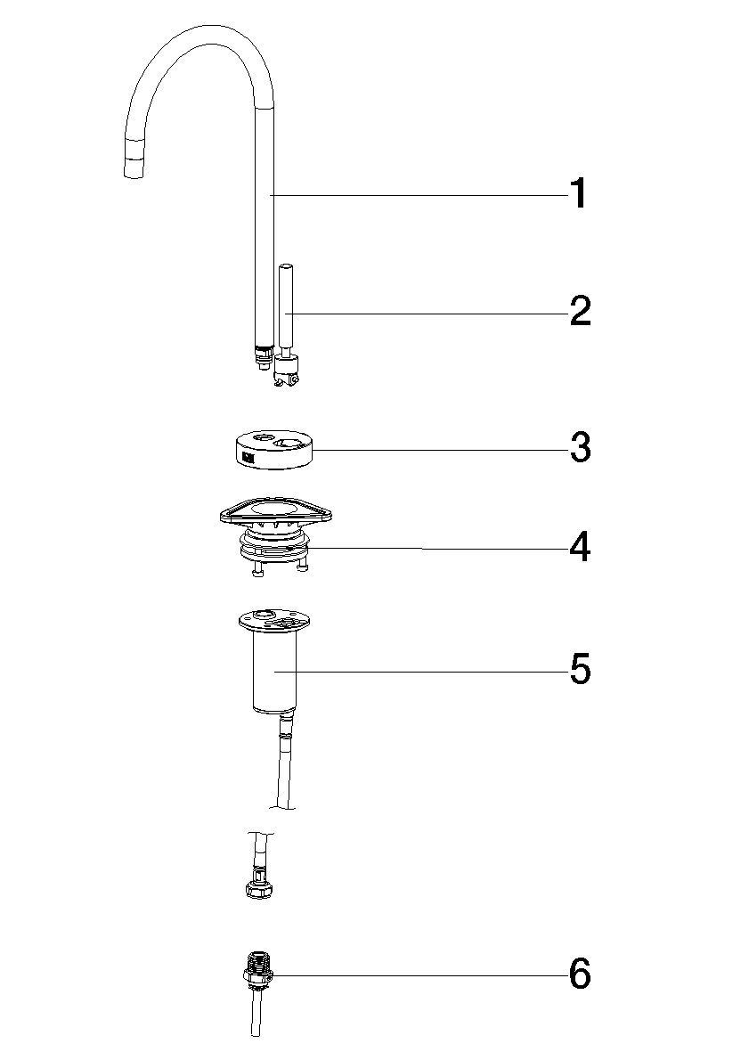 Bild von DORNBRACHT TARA COLD WATER DISPENSER - Platin #17872888-08