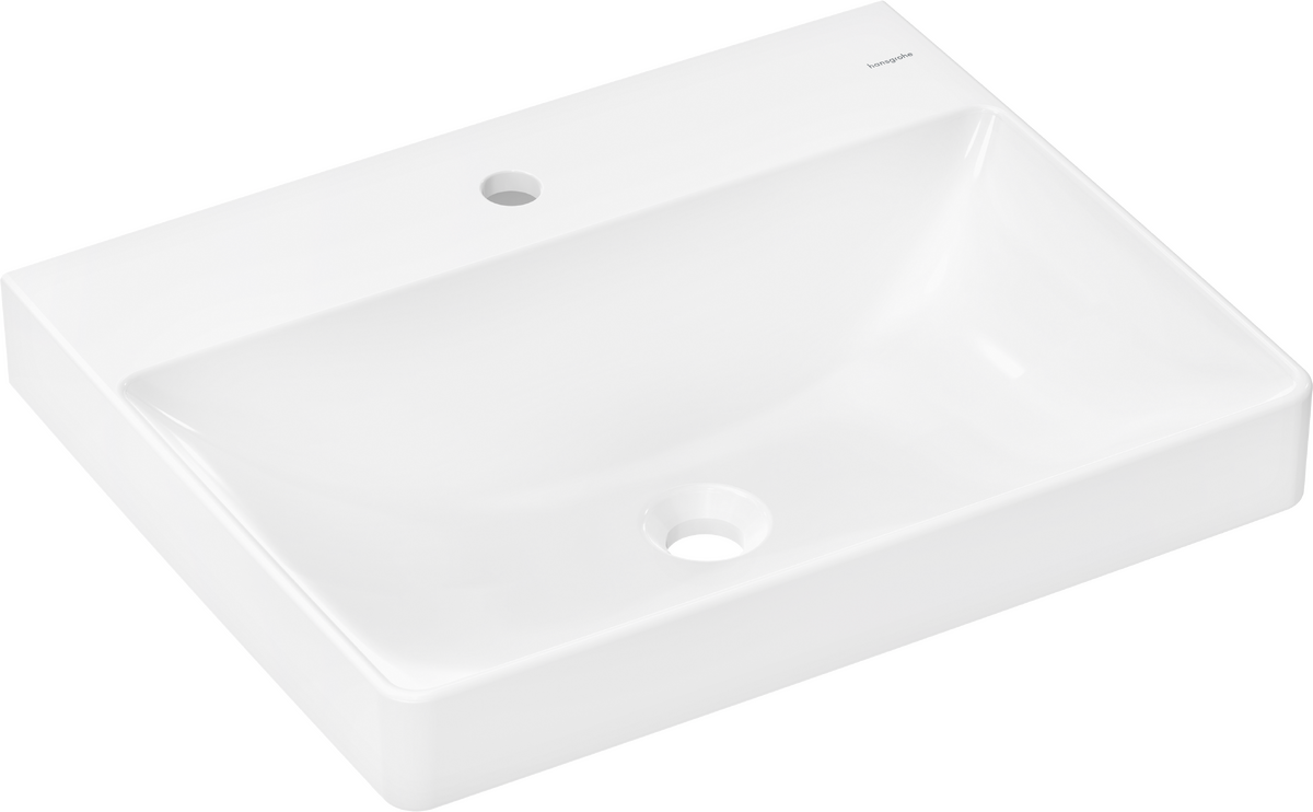 Picture of HANSGROHE Xelu Q Wash basin 600/480 with tap hole without overflow #60317450 - White