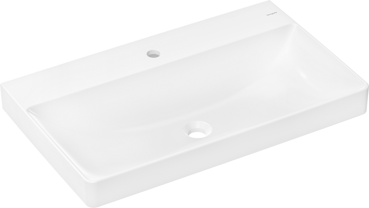 Picture of HANSGROHE Xelu Q Wash basin 800/480 with tap hole without overflow #60318450 - White