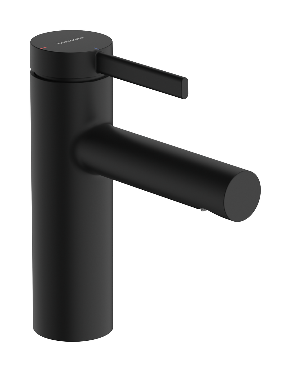 Bild von HANSGROHE Zesis S Einhebel-Waschtischmischer 100 CoolStart mit Zugstangen-Ablaufgarnitur #74720670 - Mattschwarz