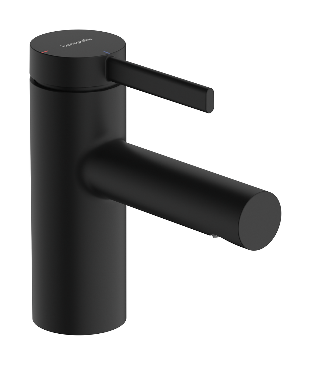 Bild von HANSGROHE Zesis S Einhebel-Waschtischmischer 70 CoolStart mit Metall Zugstangen-Ablaufgarnitur #74714670 - Mattschwarz