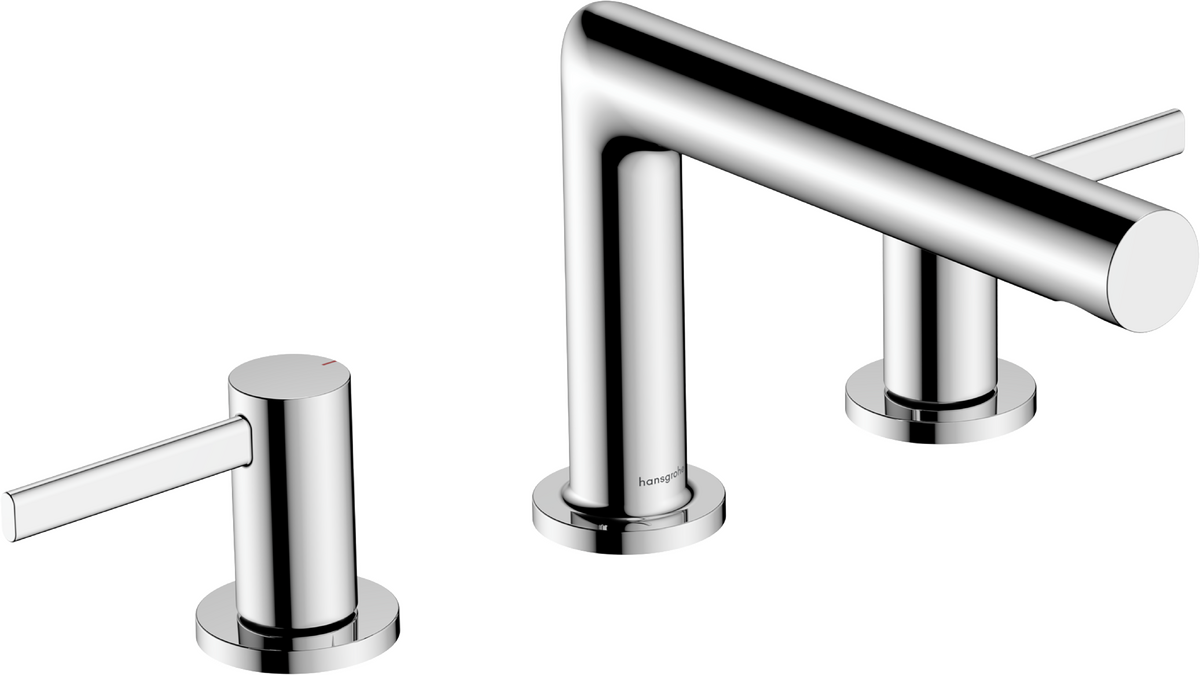 Bild von HANSGROHE Zesis S 3-Loch Waschtischarmatur 100 mit Zugstangen-Ablaufgarnitur #74733000 - Chrom