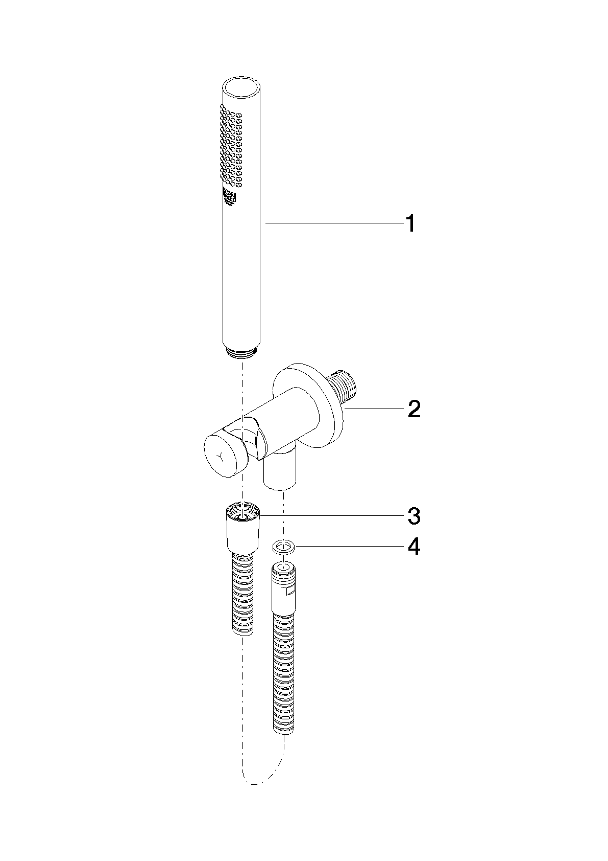 Bild von DORNBRACHT Schlauchbrausegarnitur mit integriertem Brausehalter FlowReduce - Bronze gebürstet #27802660-420010