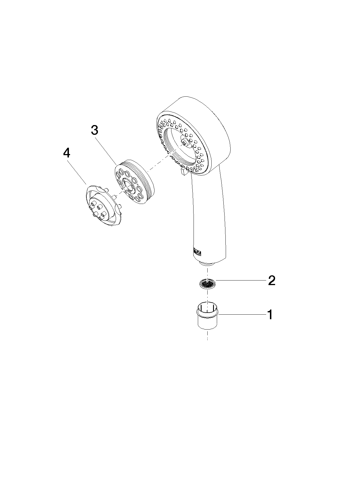 Bild von DORNBRACHT MADISON Handbrause FlowReduce - Chrom gebürstet #28002978-930010