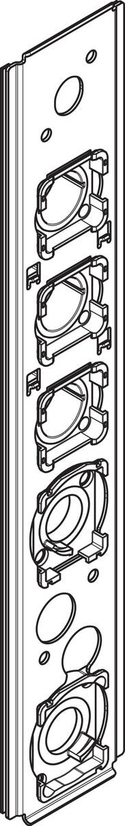 Picture of HANSGROHE Fixation for set with 3 functions (vertical) #87728000