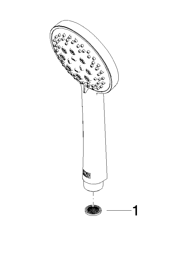 Bild von DORNBRACHT Handbrause FlowReduce - Platin gebürstet #28018979-060010