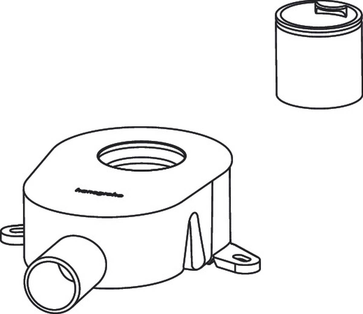 Picture of HANSGROHE RainDrain Go Siphon flat #87845000