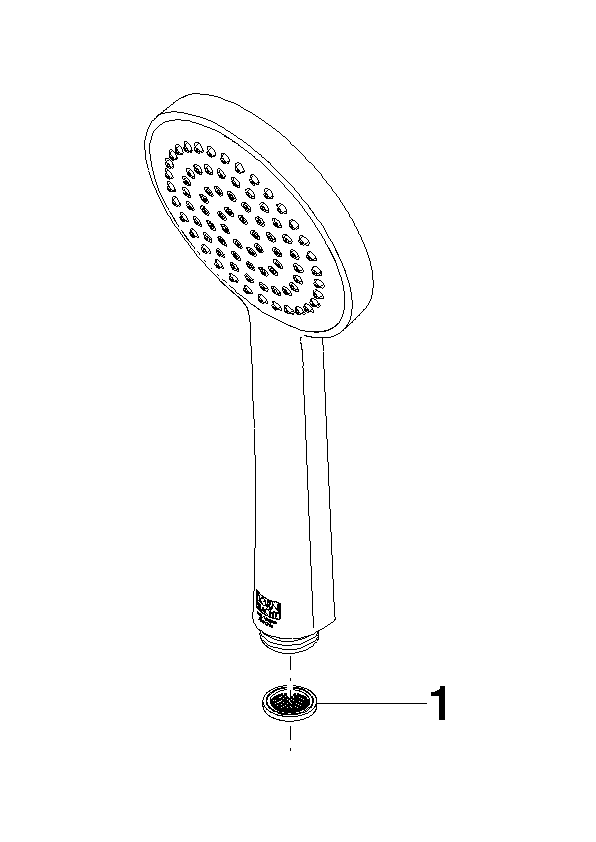 Bild von DORNBRACHT SERIENNEUTRAL Handbrause FlowReduce - Dark Chrome #28025979-190010