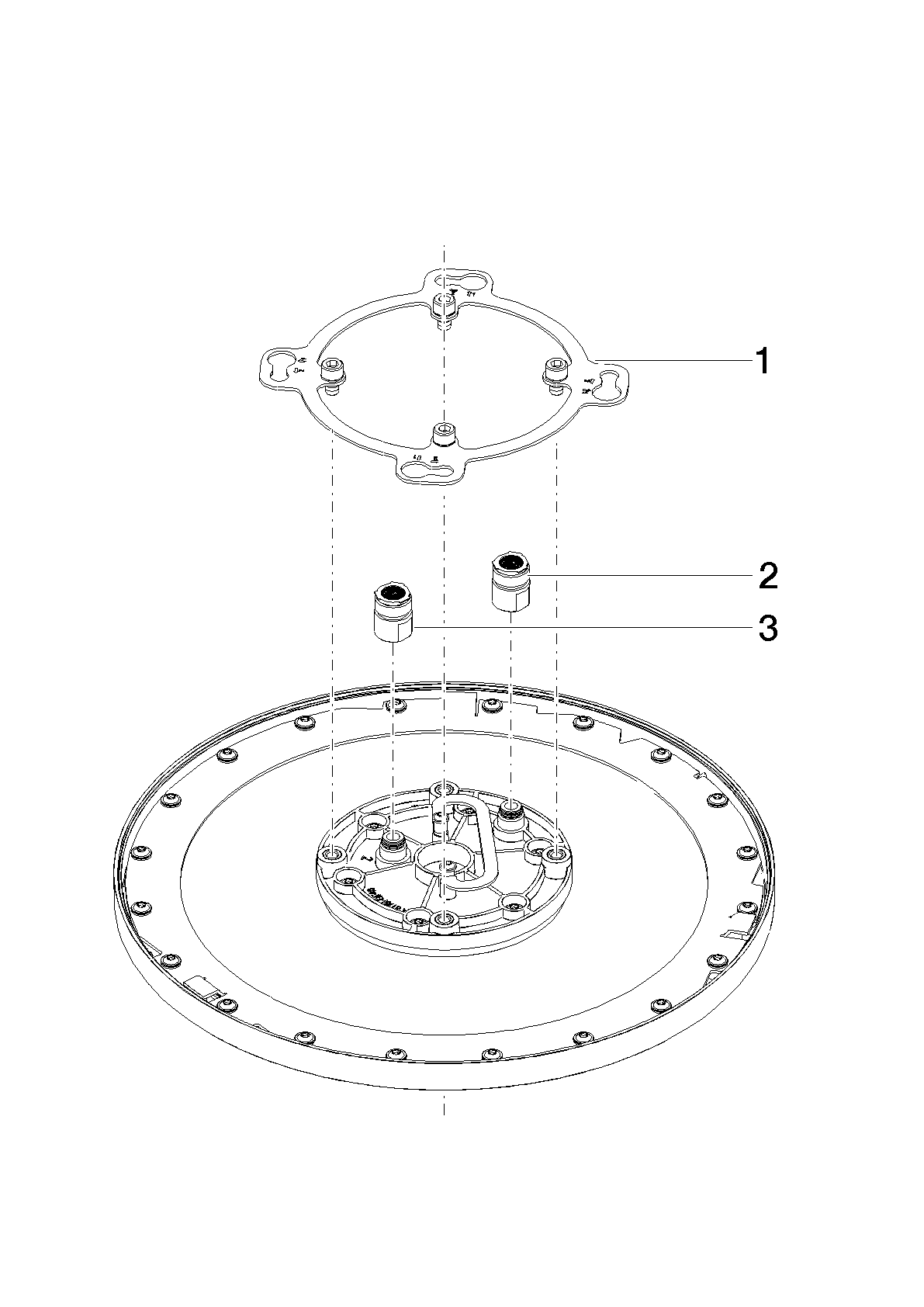 Bild von DORNBRACHT Regenbrause für Deckeneinbau 300 mm - Bronze gebürstet #28033970-42