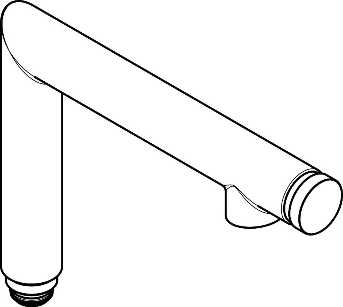 Bild von HANSGROHE Auslauf kpl. #93122000 - Chrom