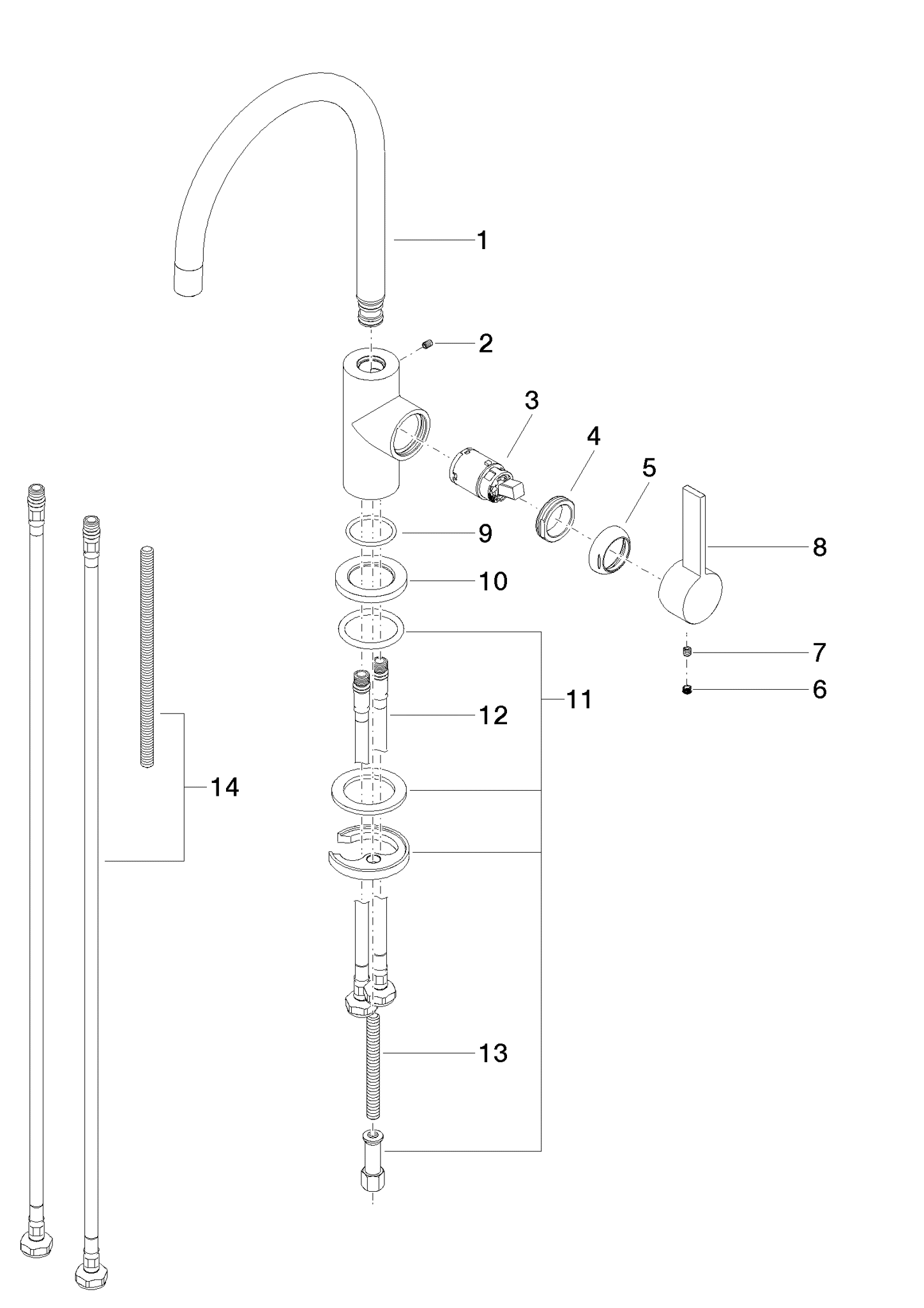 Bild von DORNBRACHT TARA ULTRA BAR TAP Einhebelmischer - Bronze gebürstet #33805875-42