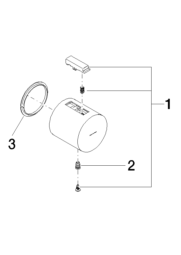 Bild von DORNBRACHT Griff für Thermostat Ø 48 x 48 mm - Bronze gebürstet #90173301500-42