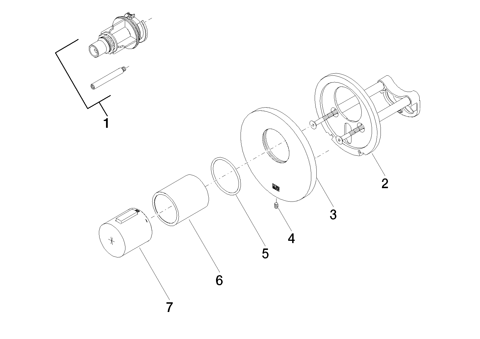Bild von DORNBRACHT xTOOL UP-Thermostat ohne Mengenregulierung - Schwarz matt #36416979-33