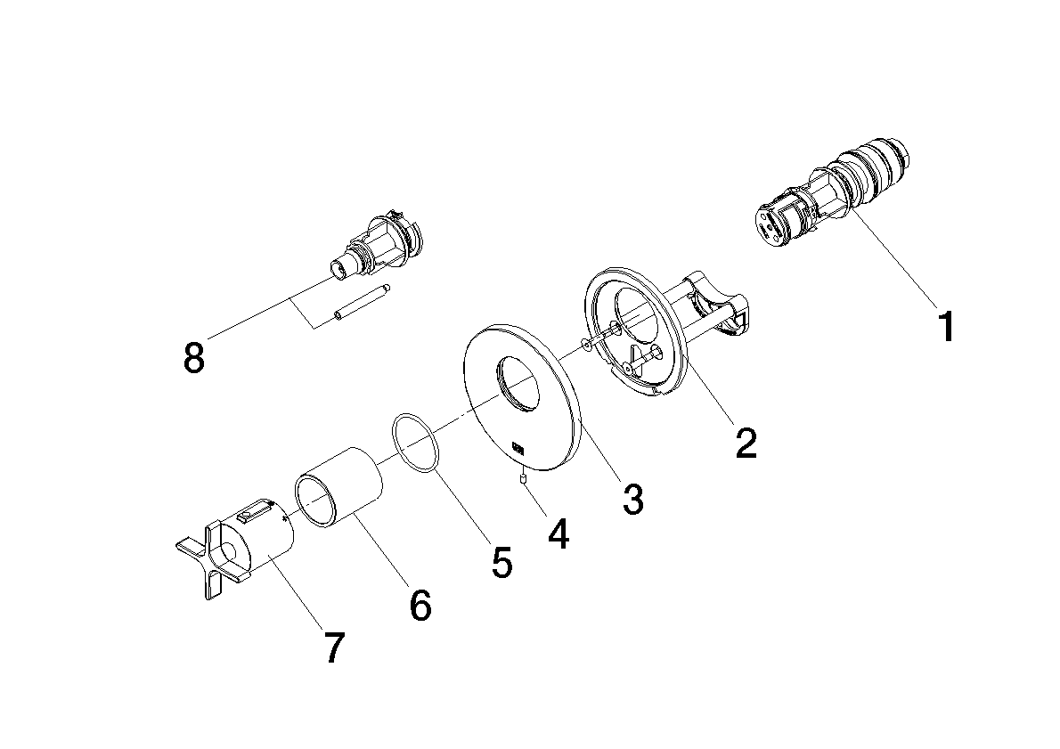 Bild von DORNBRACHT VAIA xTOOL UP-Thermostat ohne Mengenregulierung 1/2" - Bronze gebürstet #36501809-42