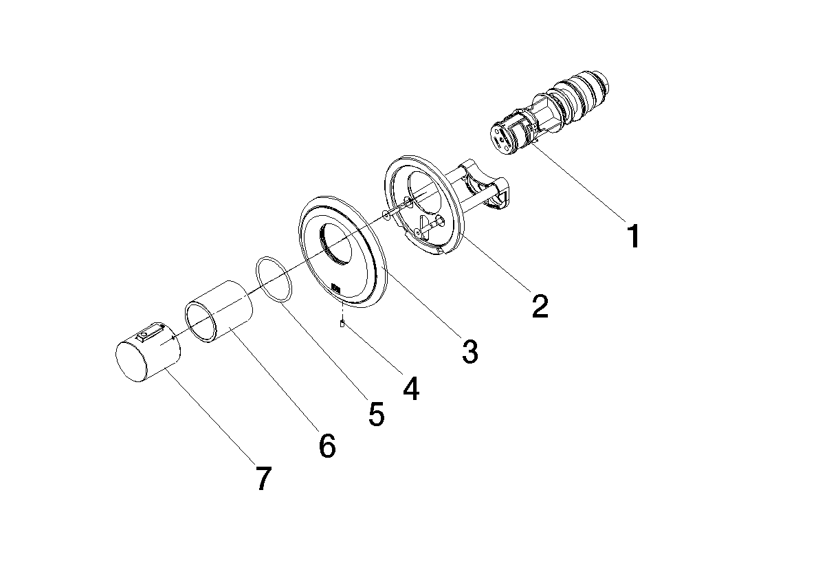 Bild von DORNBRACHT MADISON xTOOL UP-Thermostat ohne Mengenregulierung 1/2" - Bronze gebürstet #36501977-42