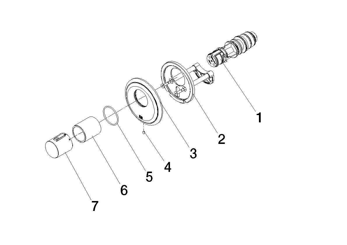 Bild von DORNBRACHT MADISON xTOOL UP-Thermostat ohne Mengenregulierung 3/4" - Bronze gebürstet #36503977-42