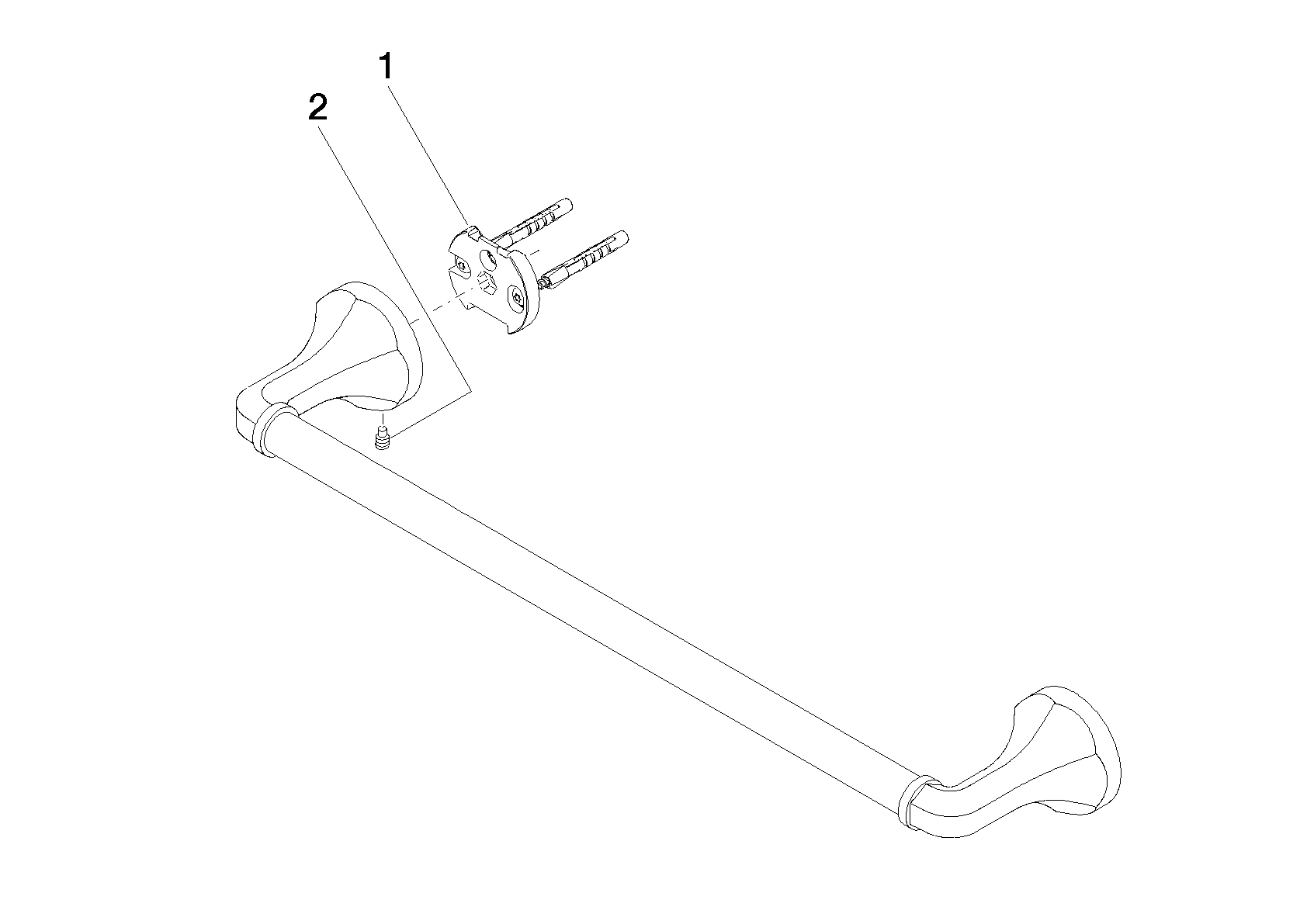 Bild von DORNBRACHT MADISON Badetuchhalter - Bronze gebürstet #83045361-42