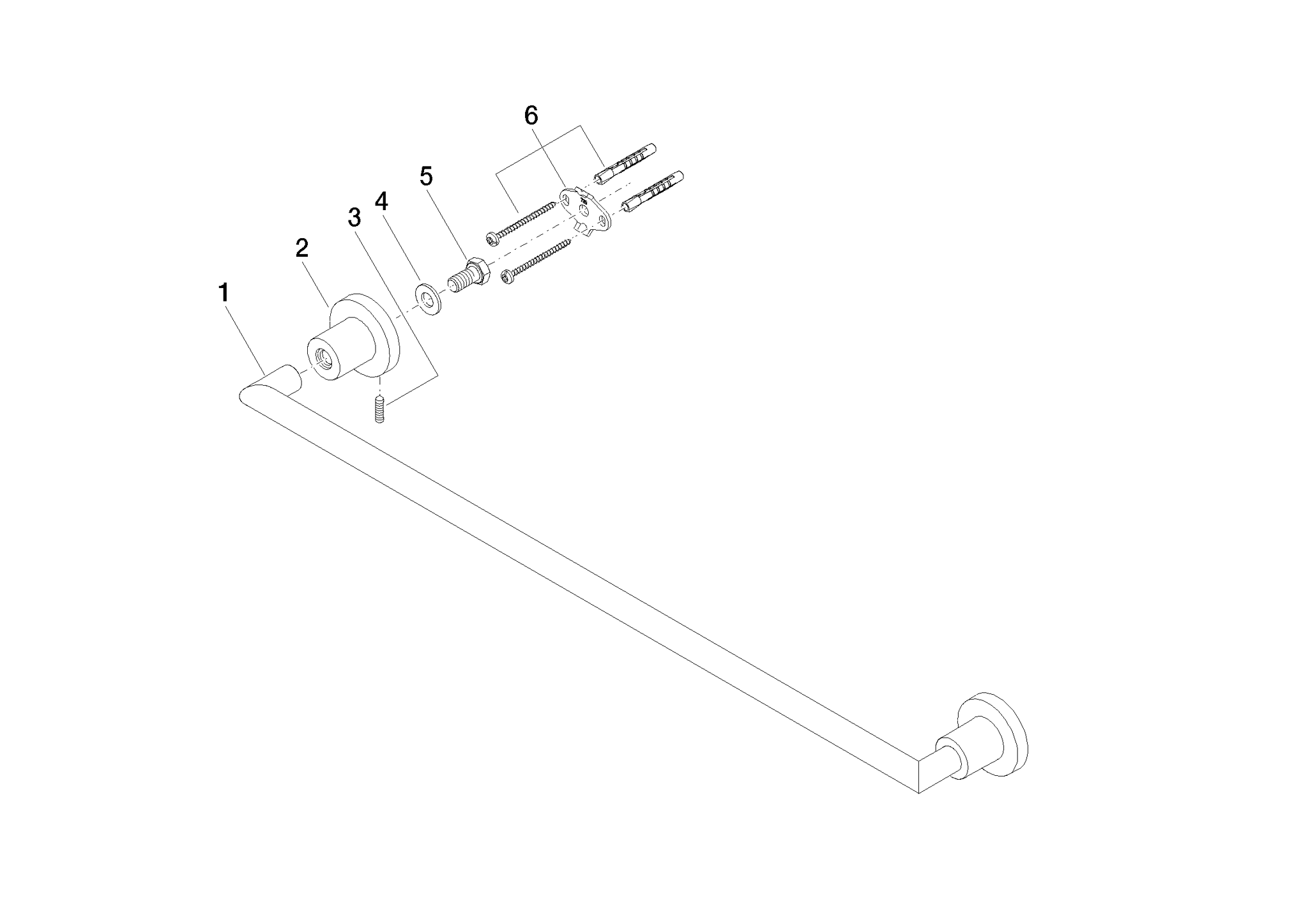 Bild von DORNBRACHT TARA Badetuchhalter - Bronze gebürstet #83060892-42