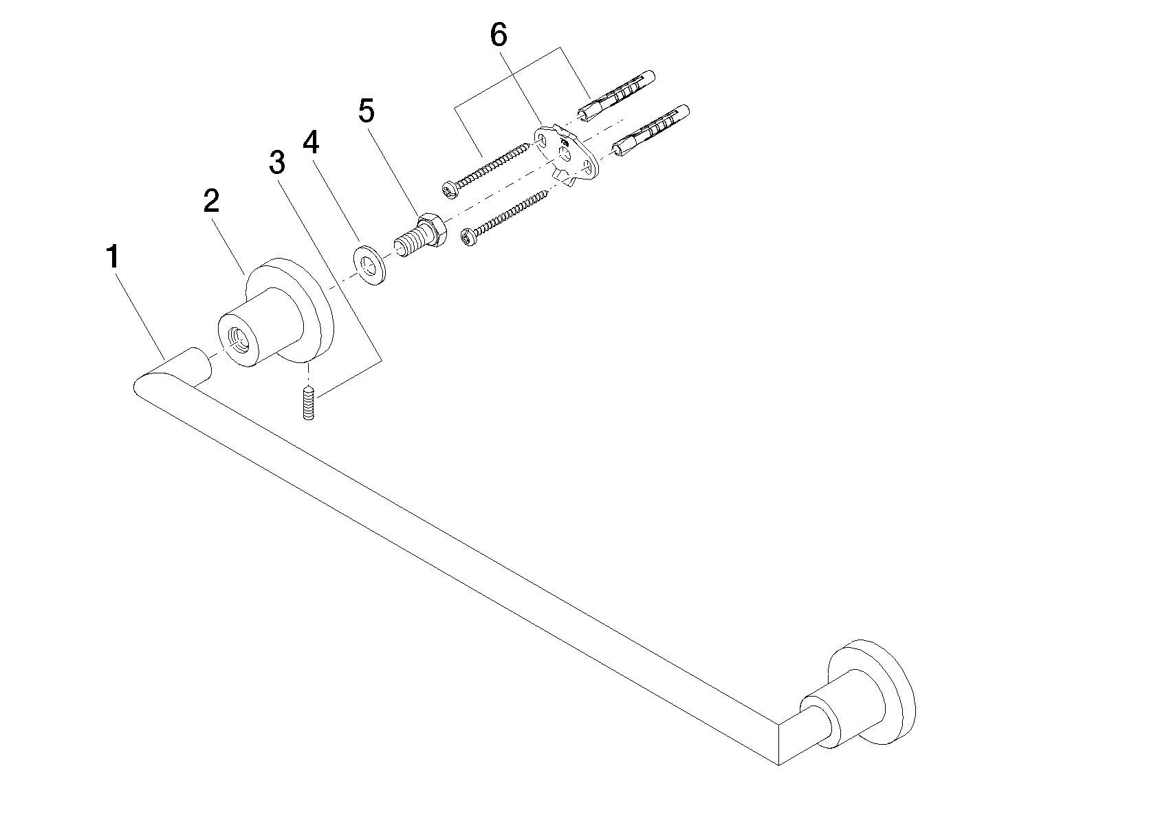 Bild von DORNBRACHT TARA Badetuchhalter - Bronze gebürstet #83045892-42