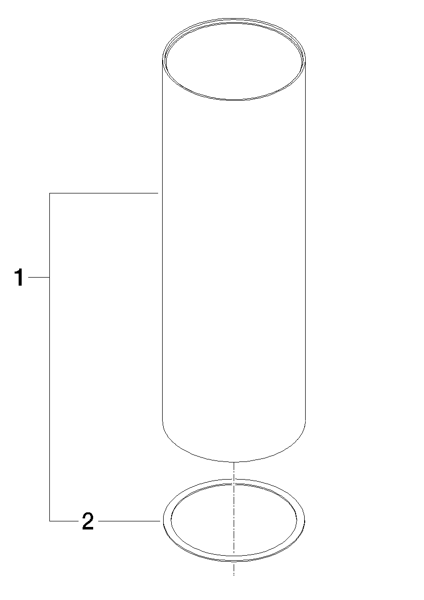Bild von DORNBRACHT Gehäuse für Toilettenbürstengarnitur Ø 100 x 311 mm - Bronze gebürstet #90230150400-42