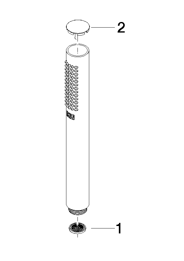 Bild von DORNBRACHT Stabhandbrause 15 l/min. - Platin gebürstet #90121114040-06