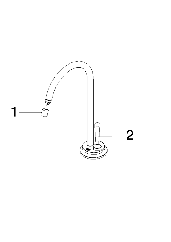 Bild von DORNBRACHT Auslauf Komplettset für Cold Water Dispenser - Bronze gebürstet #90178728090-42