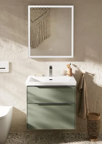 Bild von VILLEROY BOCH Subway 3.0 Waschbeckenunterschrank, 2 Auszüge, 622 x 576 x 478 mm, Soft Green #C57600AF