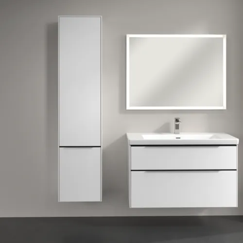 Bild von VILLEROY BOCH Subway 3.0 Hochschrank, 2 Türen, 400 x 1710 x 362 mm, Pure White / Pure White #C58601VF