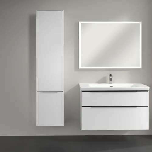 Bild von VILLEROY BOCH Subway 3.0 Hochschrank, 2 Türen, 400 x 1710 x 362 mm, Brilliant White / Brilliant White #C58601VE