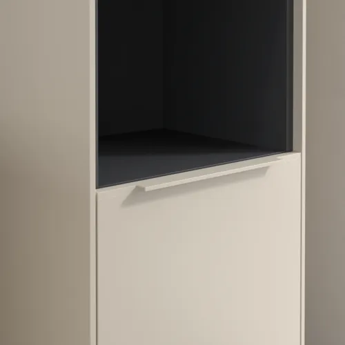 Obrázek VILLEROY BOCH Subway 3.0 Vysoká skříň, 2 dveře, 400 x 1710 x 362 mm, Cashmere Grey / Cashmere Grey #C58902VN
