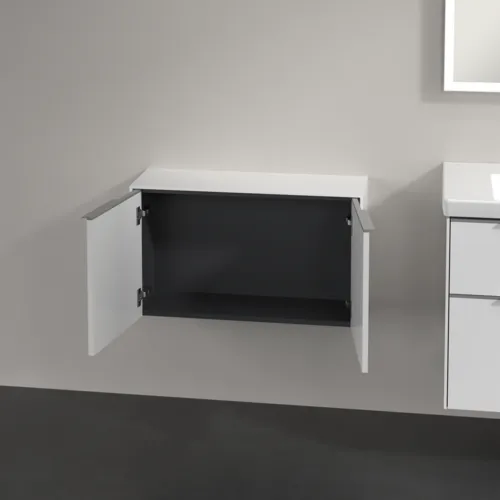 Picture of VILLEROY BOCH Subway 3.0 Sideboard, 2 doors, 728 x 423 x 256 mm, Brilliant White / Brilliant White #C60000VE