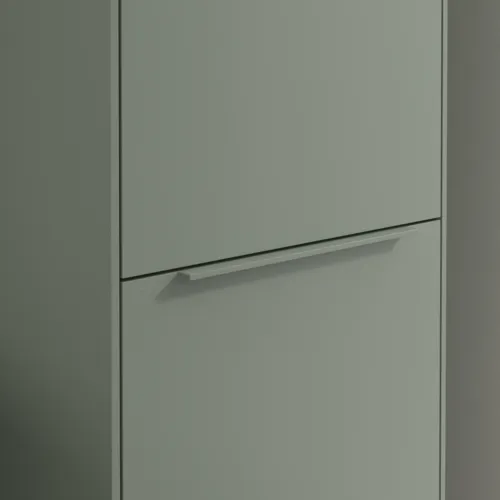 Bild von VILLEROY BOCH Subway 3.0 Hochschrank, 1 Tür, 1 Wäscheklappe, 450 x 1710 x 362 mm, Soft Green / Soft Green #C59302AF
