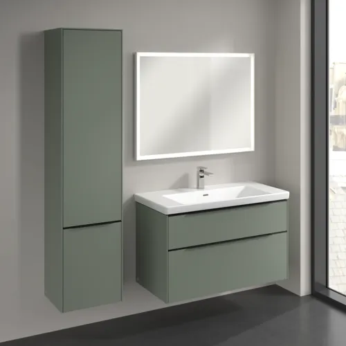 Bild von VILLEROY BOCH Subway 3.0 Hochschrank, 2 Türen, 400 x 1710 x 362 mm, Soft Green / Soft Green #C58601AF