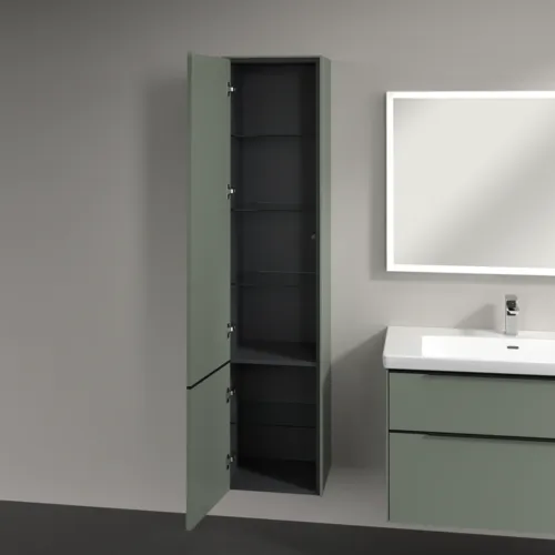 Bild von VILLEROY BOCH Subway 3.0 Hochschrank, 2 Türen, 400 x 1710 x 362 mm, Soft Green / Soft Green #C58601AF