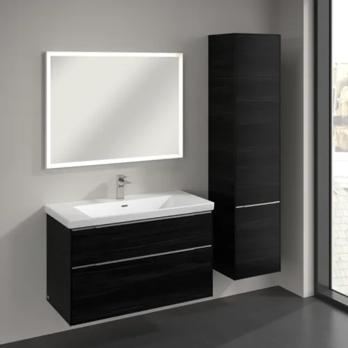 Obrázek VILLEROY BOCH Vysoká skříň Subway 3.0, 2 dveře, 400 x 1710 x 362 mm, černý dub #C58700AB