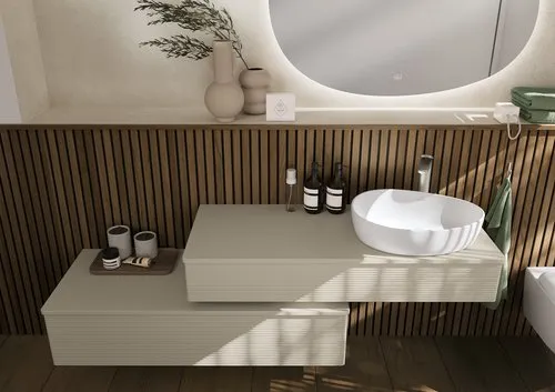 Bild von VILLEROY BOCH Antao Aufsatzwaschbecken, 510 x 400 x 146 mm, Stone White CeramicPlus, ohne Überlauf #4A7351RW