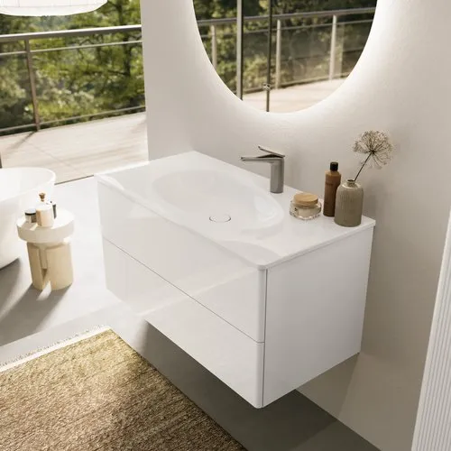Bild von VILLEROY BOCH Antao Schrankwaschtisch, 1000 x 500 x 150 mm, Weiß Alpin CeramicPlus, ohne Überlauf #4A76A2R1