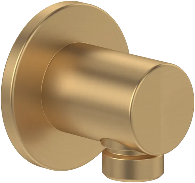 Bild von VILLEROY BOCH Universal Showers Wandanschlussbogen für Wandmontage Rund, Brushed Gold #TVC00045600076