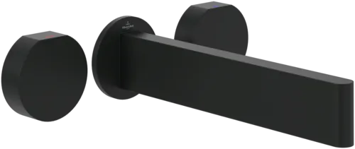 Bild von VILLEROY BOCH Dawn Dreiloch-Waschtischarmatur ohne Ablaufgarnitur, Matt Black #TVZ106006000K5