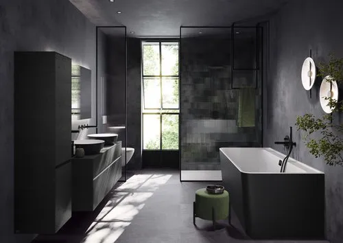 Bild von VILLEROY BOCH Artis Aufsatzwaschbecken, 430 x 430 x 130 mm, Coal Black, ohne Überlauf #417943BCT8