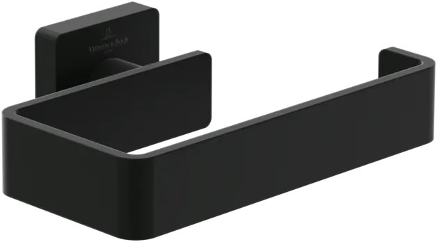 Bild von VILLEROY BOCH Elements - Striking Toilettenpapierhalter ohne Deckel, 135 x 93 x 45 mm, Matt Black #TVA152014000K5