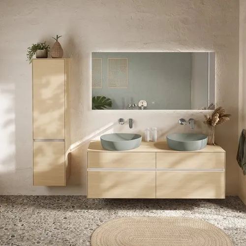 Bild von VILLEROY BOCH Collaro Hochschrank, 2 Türen, 404 x 1538 x 349 mm, Nordic Oak / Nordic Oak #C03300VJ
