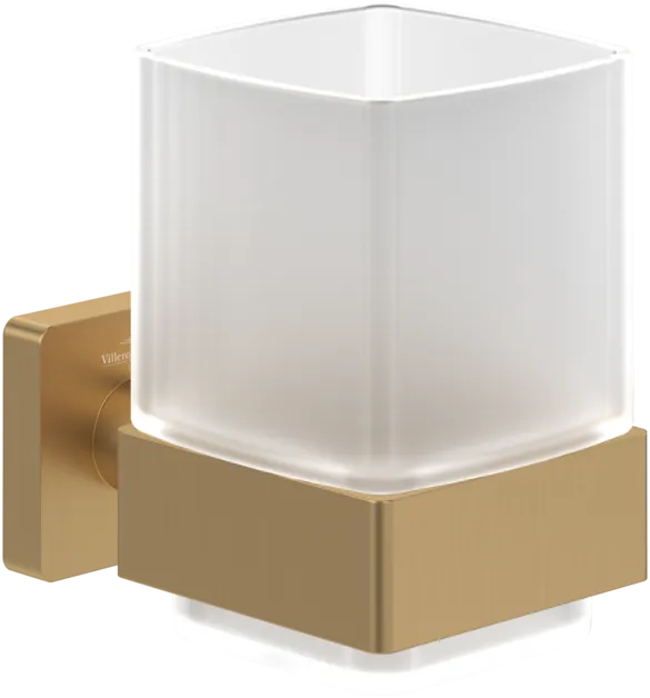 Bild von VILLEROY BOCH Elements - Striking Glashalter, 99 x 123 x 100 mm, Brushed Gold #TVA15201900076
